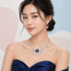 ChatGPT Image Apr 24, 2026 at 01_36_26 PM Sapphire Blossom Royale Imitation Necklace & Earrings Set