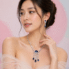 Velvety Navy Blue Imitation Set
