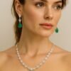 ChatGPT Image Dec 12, 2025 at 05_17_47 PM Emerald Drop Elegance Imitation Necklace & Earrings Set