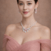 ChatGPT Image Mar 14, 2026 at 08_14_37 PM Blush Blossom Elegance Imitation Necklace & Earrings Set