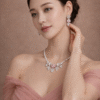 ChatGPT Image Mar 14, 2026 at 08_14_39 PM Blush Blossom Elegance Imitation Necklace & Earrings Set