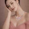 ChatGPT Image Mar 14, 2026 at 08_16_51 PM Blush Blossom Elegance Imitation Necklace & Earrings Set