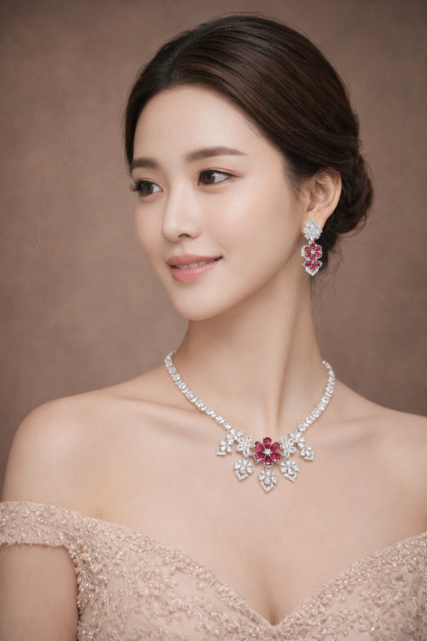 ChatGPT Image Mar 14, 2026 at 08_35_14 PM Ruby Bloom Royale Imitation Necklace & Earrings Set