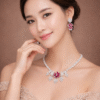 ChatGPT Image Mar 14, 2026 at 08_36_10 PM Ruby Bloom Royale Imitation Necklace & Earrings Set