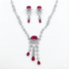 Gemini_Generated_Image_eykw1ieykw1ieykw Crimson Cascade Royale Imitation Necklace & Earrings Set