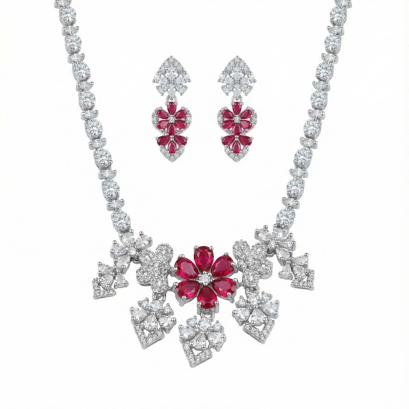 Gemini_Generated_Image_fmrj24fmrj24fmrj Ruby Bloom Royale Imitation Necklace & Earrings Set