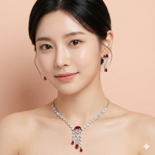 Gemini_Generated_Image_s4h7ecs4h7ecs4h7 Crimson Cascade Royale Imitation Necklace & Earrings Set