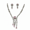 Blush Royale Drop Necklace & Earring Set
